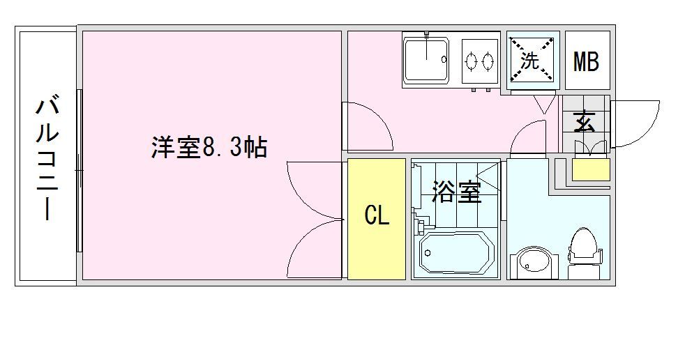 【間取り図】出窓なし中部屋