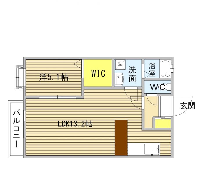 【間取り図】※反転タイプ